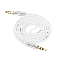 Câble audio 3,5 mm mâle-mâle, câble auxiliaire plaqué or, cordon audio stéréo pour haut-parleur de voiture, casque, MP3