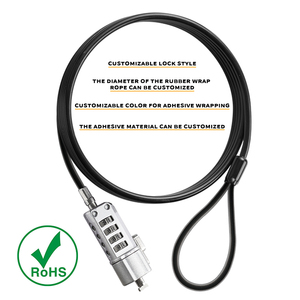 Lucchetto Universale ANSI Grado 2 per Laptop con Cavo Codificato in Lega di Zinco e Acciaio per <span class=keywords><strong>HP</strong></span> Lenovo NanoSaver - Product Image 6