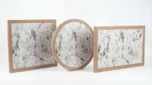 <span class=keywords><strong>Piano</strong></span> <span class=keywords><strong>per</strong></span> <span class=keywords><strong>Tavolo</strong></span> da Pranzo in Legno di Frassino Bianco <span class=keywords><strong>su</strong></span> <span class=keywords><strong>Misura</strong></span> con Intarsio in Ceramica, Design Contemporaneo - Product Image 2