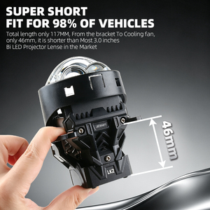 SANVI LK2 ไฟหน้า LED โปรเจคเตอร์เลนส์ ดีไซน์ชิป 8 คอร์ อายุการใช้งาน 50000 ชั่วโมง พัดลมระบายความร้อนความเร็วสูง สำหรับรถยนต์ SUV - Product Image 4