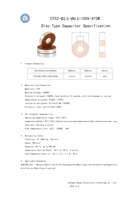 4700pF X7R 100V Discoidal Capacitor for High-voltage High-frequency Circuit.