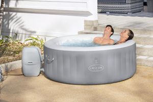 <span class=keywords><strong>Bestway</strong></span> 60037 Bain à remous gonflable en PVC pour 4 personnes avec piscine et <span class=keywords><strong>pompe</strong></span> AirJet pour usage domestique - Product Image 6