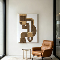 Décoration Murale Abstraite Moderne de Luxe en Toile 3D de Haute Qualité, Art Déco, Cadre Inclus, Tailles Personnalisées Disponibles pour la Maison
