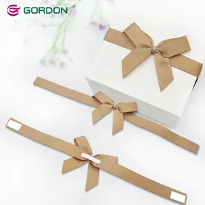 Kemasan kotak kertas pita Gordon pita kotak hadiah Natal pita dengan pita perekat