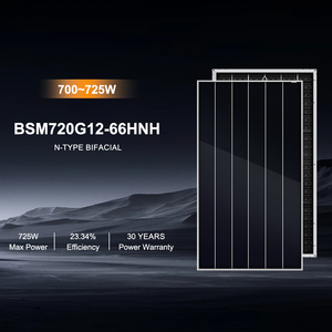 Bluesun Factory Panel solar bifacial tipo Monon de alta eficiencia 700 vatios 720W 750W Panel solar para uso doméstico - Product Image 2