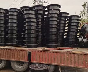 Hengyi Sheng 스테인레스 스틸 원형 맨홀 커버 잠금 시스템 힌지 개스킷 보행자/자전거 타는 사람을위한 맞춤형 크기 색상 - Product Image 4