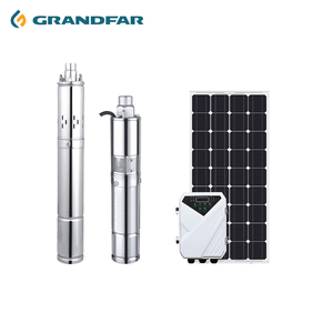 Bomba solar sumergible multietapa de alta presión Grandfar SQGD 0.8HP 600W con motor de alambre de cobre para irrigación agrícola exterior y agua limpia profunda - Product Image 1