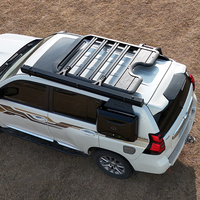 Panier de toit en alliage d'aluminium pour bagages, échelle latérale et boîte latérale pour TOYOTA PRADO LC150 2010-2019