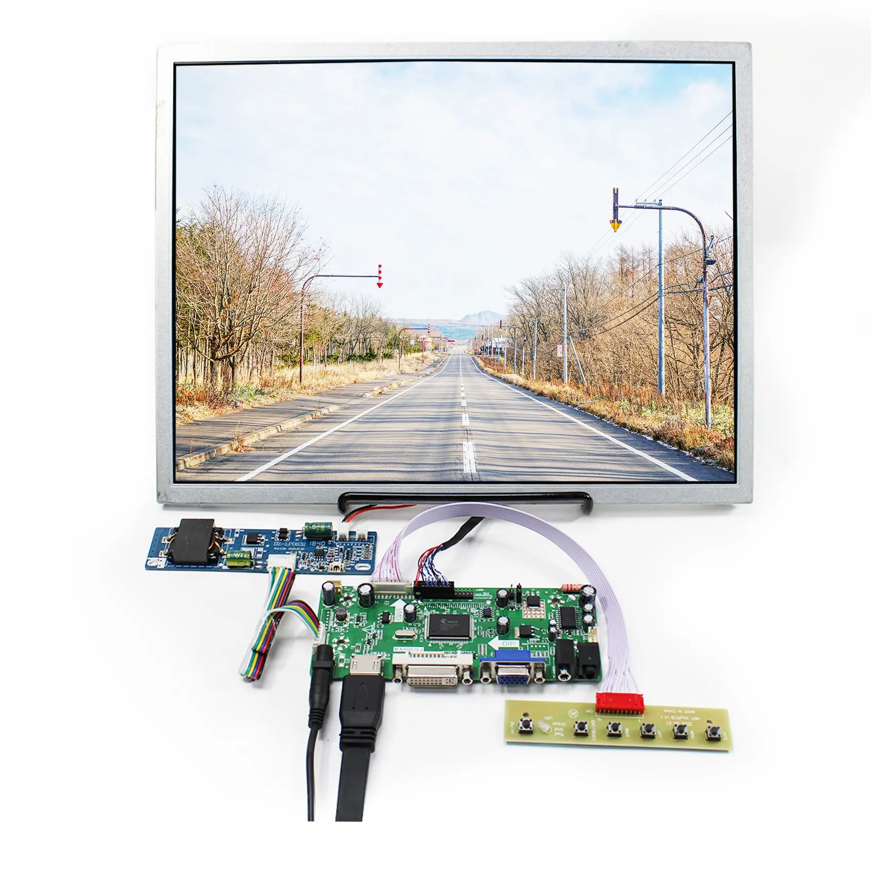 Universal Lcd Display Led Wled Backlight Controller Board For 15.0" 1024X768 Outdoor 1000Nit Lcd Screen Monitor Kit