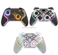 Manette de jeu sans fil BT ergonomique programmable à vibration TURBO avec joystick RGB et déclencheur réglable pour Android/iOS/PC