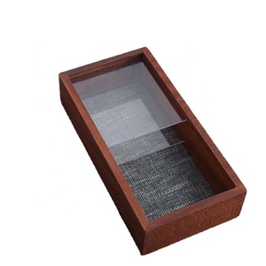 Nordic wooden dry flower hollow photo frame custom transparent double-sided acrylic picture frame