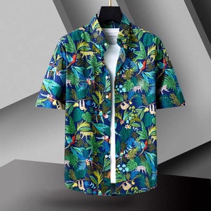 Produttori di abbigliamento personalizzato Streetwear <span class=keywords><strong>uomo</strong></span> abbigliamento Casual abbigliamento di alta qualità <span class=keywords><strong>uomo</strong></span> <span class=keywords><strong>camicie</strong></span> a maniche corte <span class=keywords><strong>camicie</strong></span> da <span class=keywords><strong>uomo</strong></span> cotone - Product Image 5