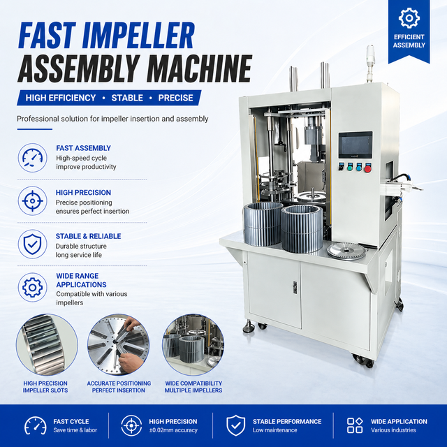 High Precision Automatic Fan Cross Flow Impeller Assembly Machine Line