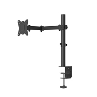 Support d'écran d'ordinateur simple en acier, inclinable, rotatif, réglable en hauteur, support de bureau VESA pour écran de 32 pouces