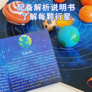 คริสตัลสามมิติระบบสุริยะแปดดาวเคราะห์รุ่นบอลวู้ดพัซเซิลบอร์ดของเล่นวิทยาศาสตร์เพื่อการศึกษาสำหรับเด็ก - Product Image 6