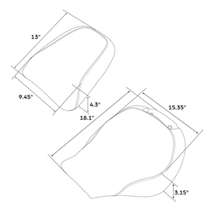 Asiento Delantero <span class=keywords><strong>y</strong></span> Trasero para Motocicleta S18-07-BK, Compatible con Harley <span class=keywords><strong>Fat</strong></span> Boy FLFBS 2018-2025 - Product Image 3