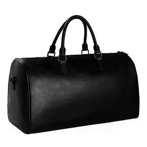High Quality Luxury Leather Travel Weekender Overnight Duffel Bag Gym Sports Duffle Bags For Men