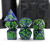 Jeu de dés polyédriques D20 de haute qualité Logo personnalisable Matériau acrylique fabriqué pour Donjons et Dragons RPG