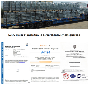 Nhiệm vụ nặng nề ngoài trời nhúng nóng cáp thép mạ kẽm khay Thang cho công nghiệp xây dựng dự án 300*100 mét Kích thước - Product Image 6