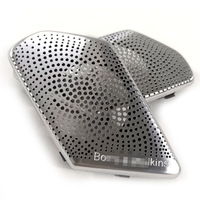 Kit Upgrade Cover Speaker untuk BMW X5 X7 G05 G07 2019-2025 Empat Pintu Tweeter Loudspeaker Cover Bercahaya 11 Warna Lampu Ambient