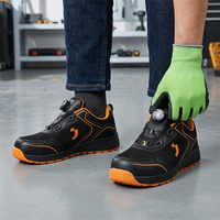 Sepatu Kerja Safety Unisex Grosir, Ringan, Anti-Hantaman, Anti-Tusuk, ESD Anti-Statik, TLS Dial, untuk Bengkel