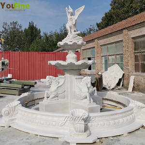 Gran Piedra natural mármol blanco St. <span class=keywords><strong>Michael</strong></span> fuente para la decoración del jardín - Product Image 2