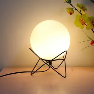 Lâmpada de mesa led estilo nórdico, para decoração de casa, luz lateral e touch