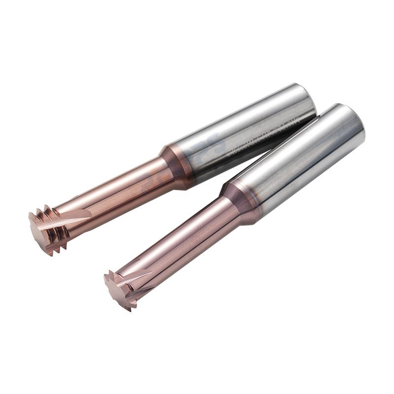 Thread Cutter M8 China Solid Carbide ISO Metric Three-tooth M8 M4x0.7 6mm CNC Mill End ...