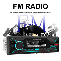 12V 1 Din Auto MP3-Player Kabellos BT/SD/AUX/LCD/7388/ISO/2USB Schnellladung USB FM-Transmitter RDS Audio MP3-Player