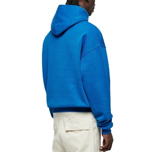 Sudaderas con Capucha para Hombre, Gruesas, de Invierno, 400gsm, Poliéster/Algodón, Color Sólido, Hombros Caídos, Corte Holgado - Product Image 4