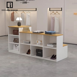 Thiết kế hiện đại nhiệm vụ ánh sáng Cửa hàng quần áo hiển thị tủ Thời trang Hiển thị trung tâm đơn vị cho quần áo đảo siêu thị kệ - Product Image 2