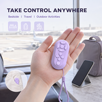 Télécommande portable sans fil pour selfie, déclencheur TikTok, bouton zoom rechargeable, compatible iOS Android OEM