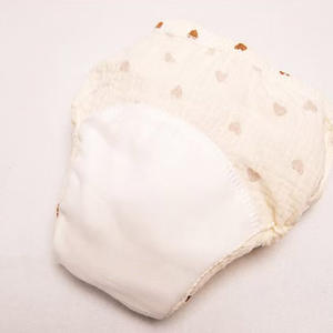 Celana katun Muslin kustom Crepe Premium dapat digunakan kembali celana latihan Toilet Toilet urin celana dalam inkontinensia celana pendek balita - Product Image 3