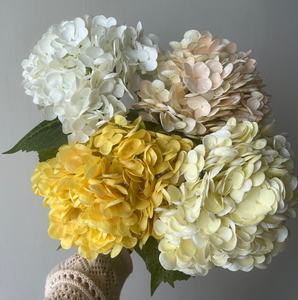 M206 <span class=keywords><strong>Fiori</strong></span> di Ortensia Artificiali in Lattice di Alta Qualità, Effetto Realistico, Bianchi <span class=keywords><strong>e</strong></span> Verdi, per Decorazioni Matrimoniali - Product Image 5