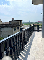 Système de balustrade en alliage d'aluminium au design moderne, facile à installer, pour balcon, terrasse, maison, modélisation 3D personnalisable