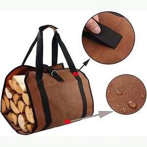 Free Sample Provider of Personalized Firewood Carrier Bag for Outdoor Camping Wood <b>Log</b> Match Bag Storage Tote <b>Holder</b> - Product Image 6