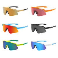 Lunettes de sport pour hommes PC UV400 semi-cerclées TR90 anti-buée légères avec branches interchangeables pour la randonnée et les activités de plein air, personnalisables OEM
