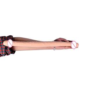 Dildo de Silicona de Doble Extremo para Parejas Lesbianas, Juguete Sexual Flexible y Realista para Mujeres, Disponible en Varios Colores - Product Image 5