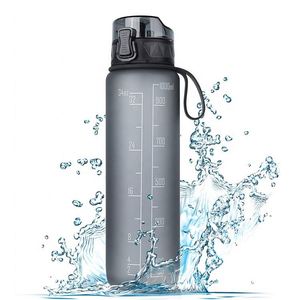 Custom Wholesale Sales 32oz Leakproof BPA Free Drinking <b>Water</b> <b>Bottle</b> <b>with</b> <b>Time</b> Marker & Straw - Product Image 4