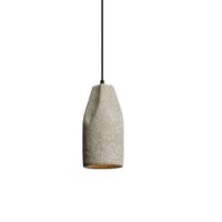 Luminaire suspendu en béton texturé pour décoration intérieure artistique de café, style Wabi Sabi, pour installation suspendue dans les escaliers