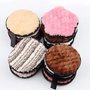 Tampons démaquillants en microfibre réutilisables, 12 pièces, tampons lavables pour le nettoyage du visage, tampons ronds avec sachet à linge - Product Image 3