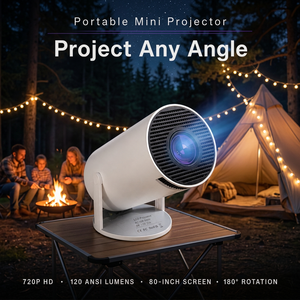 Mini Proyector de Video Portátil, Proyector de Películas 720P, 130 ANSI Lúmenes, WiFi, BT, Entrada USB, Transmisión Inalámbrica de Pantalla de Teléfono Inteligente - Product Image 1