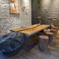 Comptoir de bar en faux pierre en fibre de verre personnalisé pour usage commercial