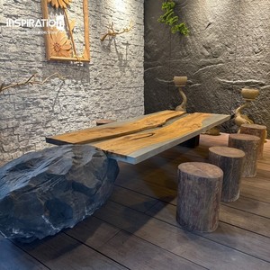 레스토랑 및 라운지용 인조석 와인 바 데코 카운터 - Product Image 6