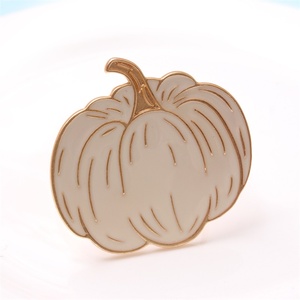 Orangerie Citrouille Alliage Serviette Anneaux Titulaire Mariages Restaurants Halloween Hallowmas Table De Noël Argent Acrylique Métal - Product Image 2