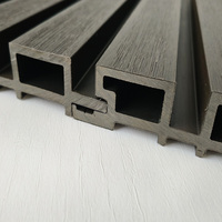 Vente flash - Revêtement mural en composite bois-plastique imperméable pour l'intérieur - Panneau mural rainuré WPC