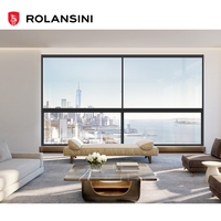 Ventana de Aluminio de Diseño Francés con Doble Acristalamiento, Automática, Corredera, con Persianas, Apertura Horizontal, Insonorizada, Estilo Villa Española