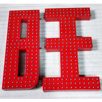Özel harfler Logo paslanmaz çelik burcu Logo frontlit aydınlık açık 3D LED tabela Metal kanal mektup