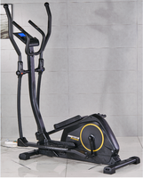 BESTGYM BGE112 Elliptique Magnétique 3 Poulies, Forte Intensité, Durabilité, Roues Arrière en Acier, Unisexe, Usage Domestique, Écran LCD