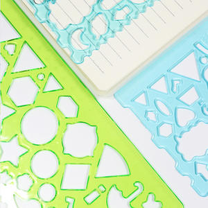 12-en-1 enfants <span class=keywords><strong>dessin</strong></span> modèle mathématiques <span class=keywords><strong>géométrie</strong></span> règle ensemble fournitures scolaires primaires STEAM apprentissage Art Kit en gros matière plastique - Product Image 2